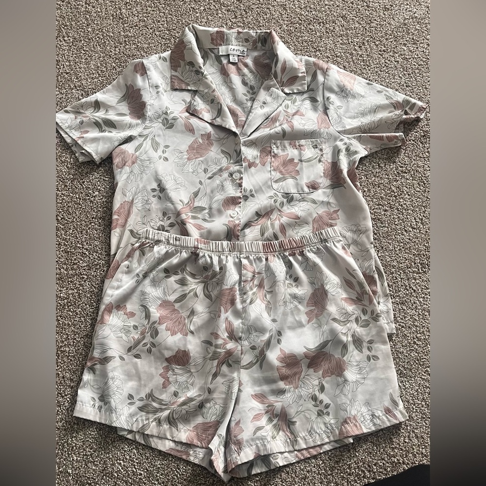 Floral Print Pajama Set